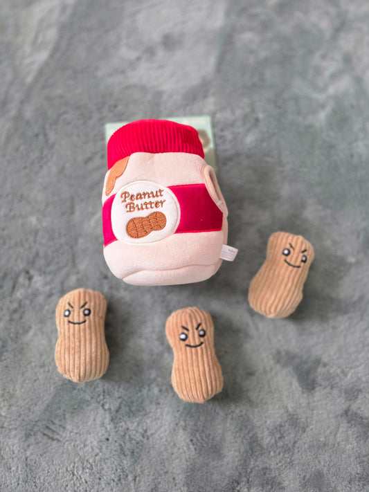 Hugsmart Pet- Food Party | Peanut Butter Jar-Interactive Toy