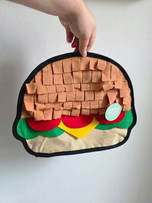 Hugsmart Pet - | Hamburger - Snuffle Toy