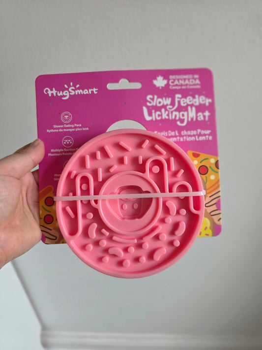 Hugsmart Pet - Dog Bowl Pet Lick Mat | Donut Slow Feeder