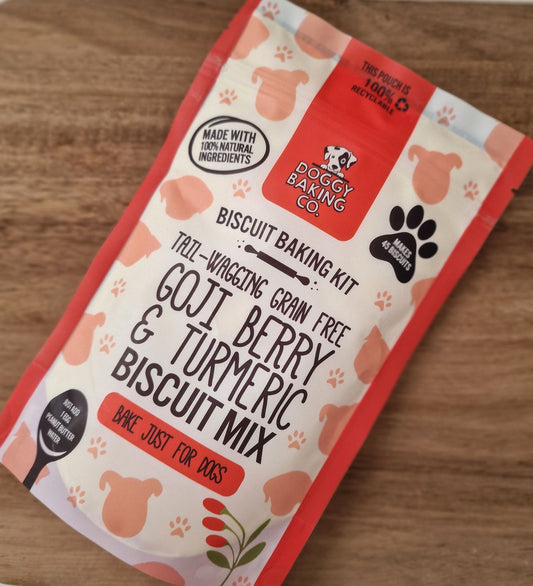 GOJI BERRY & TURMERIC GRAIN FREE BISCUIT DOGGY POUCH