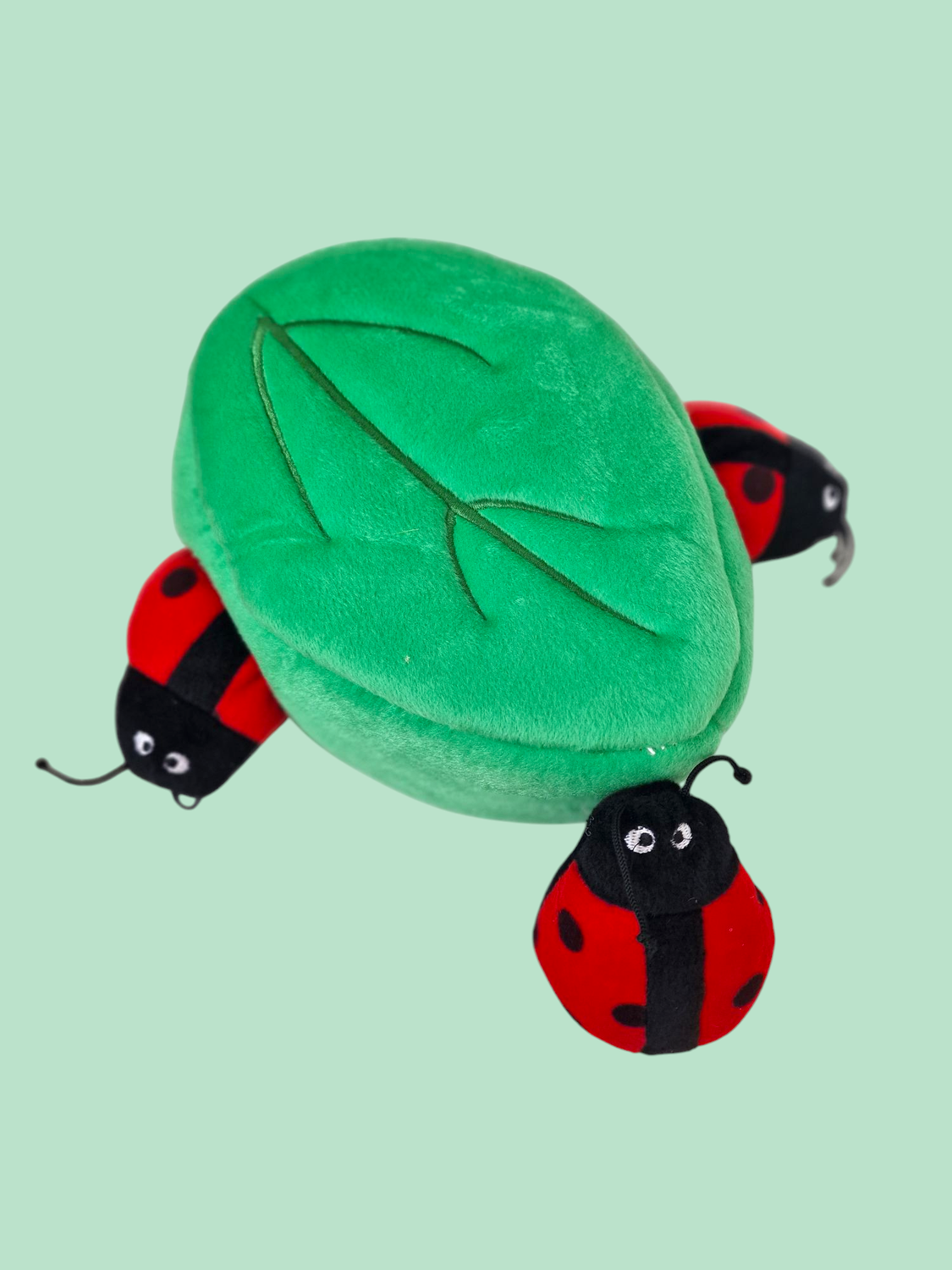 Zippy Burrow - Ladybug in Leaf - Dog Toy