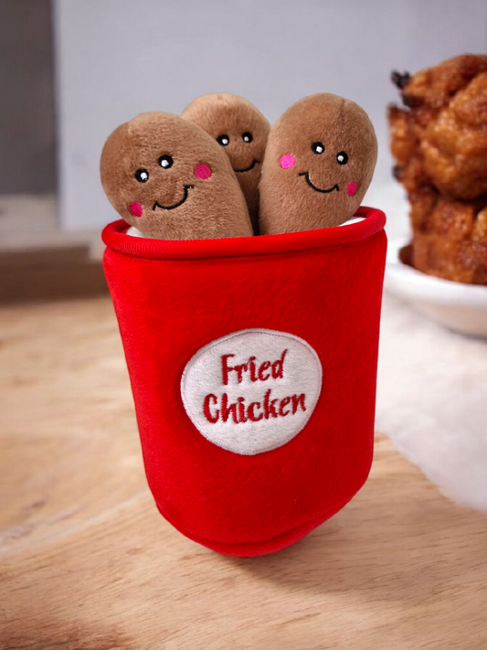 Zippy Burrow - Bucket of Chicken - Dog Toy