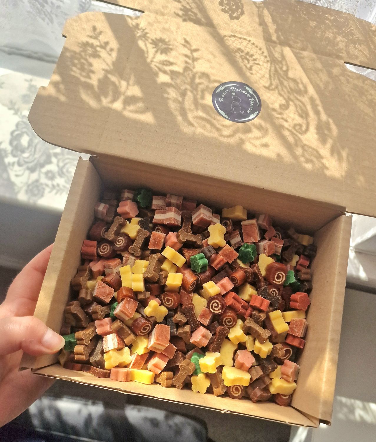 Soft training treat mix box - meat, cheese , fruit 500g