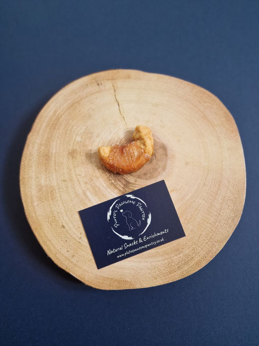 Apple chip wrapped with chicken