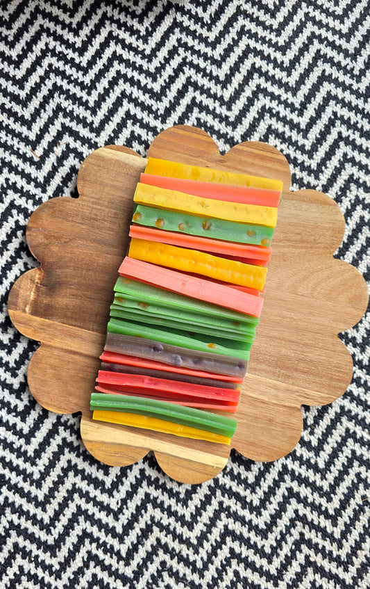 Fruity stick chews 500g bundle approx 43 pieces 🍓🍏🥝🍍🍌