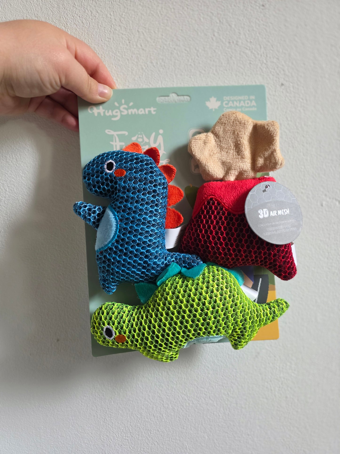 Hugsmart Pet - Dinosaur Land | Dino Buds - Dog Plush Toy
