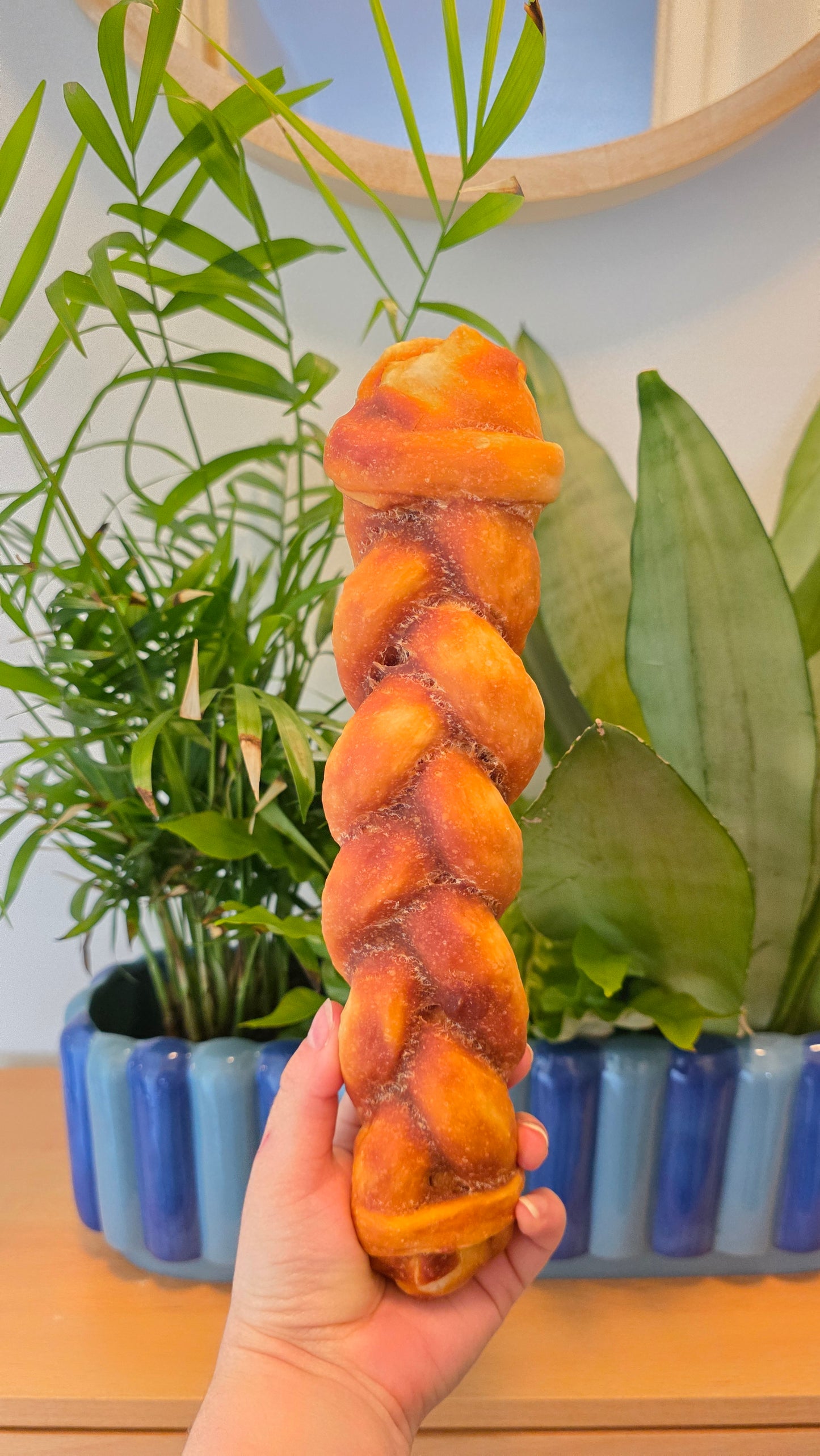 Chicken collagen braided loaf