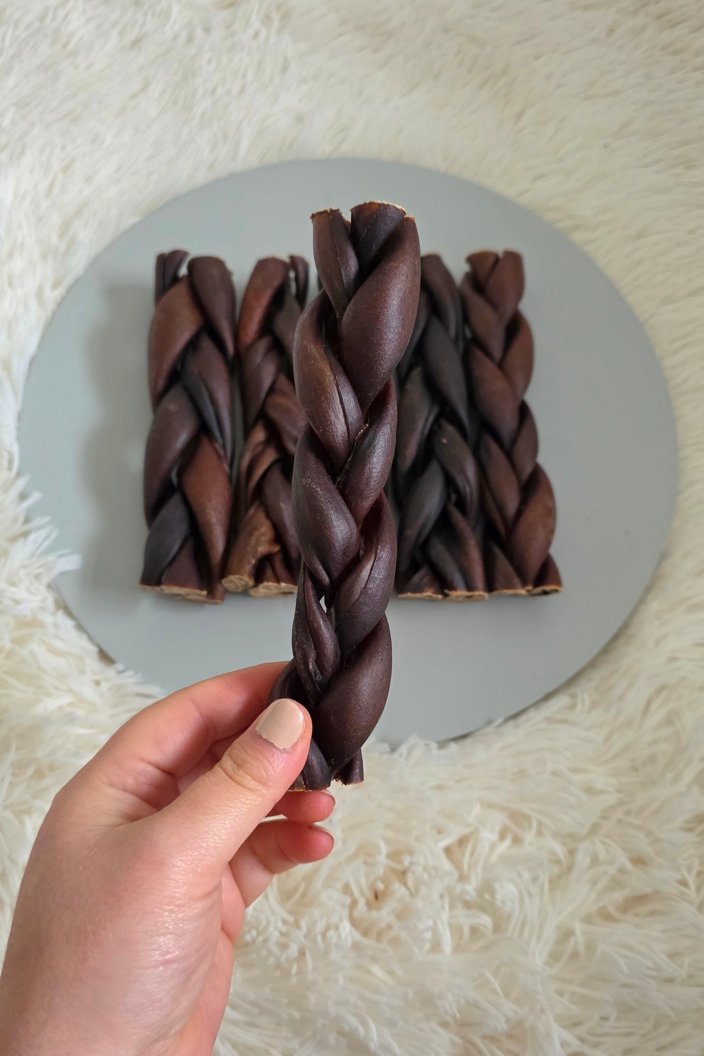 Buffalo collagen braid