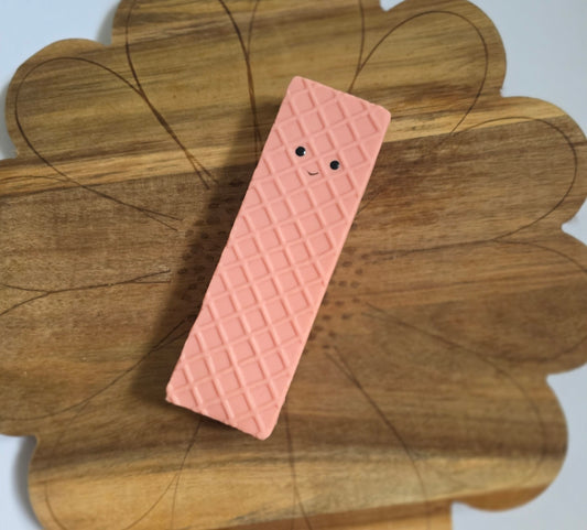 Pink wafer latex toy